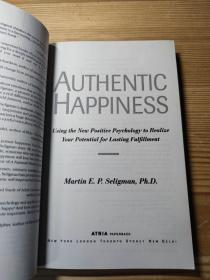 马丁·塞利格曼 Authentic Happiness  真实的幸福