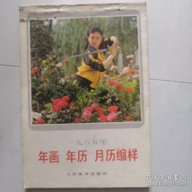 1985年画 年历 月历缩样  货号DD2