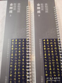 敦煌写经程待宝金刚经上下2册 近距离临摹字帖练字卡