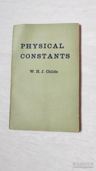 PHYSICAL CONSTANTS      物理常数