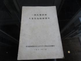 罕见七十年代知青资料32开本《一批扎根农村大有作为是好青年》1973年一版一印-尊H-4