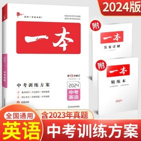 2019中考语文 新课标版 一本中考训练方案 专注训练16年