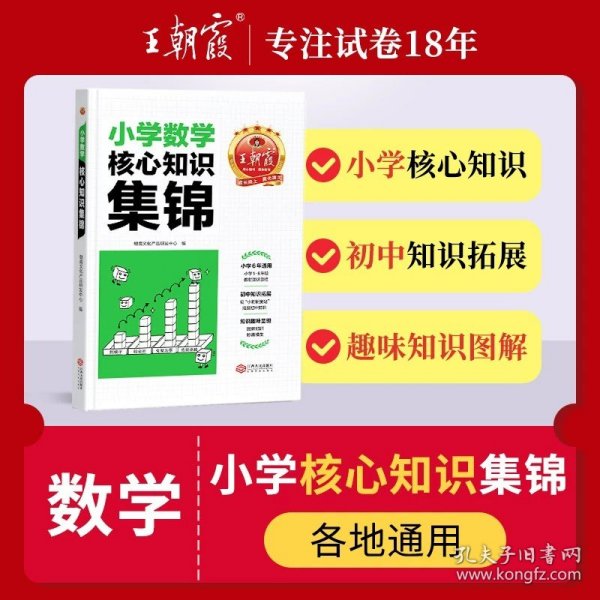 2023王朝霞小学核心知识集锦数学基础知识大盘点一二三四五六年级小学知识大全考试总复习小升初衔接工具书数学小学通用