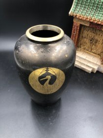 3.古玩杂项-合金酒罐一对（抗日战争时期日军用品）-2000元 (2)-15*10cm