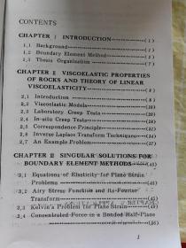 Boundary element method for viscoelastic problems in rock mechanics  岩石力学粘弹性问题的边界元法 英文版  东北大学王泳嘉教授美国明尼苏达大学博士论文