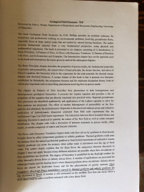 现货（谭）Geological Fluid Dynamics: Sub-surface Flow and Reactions  地质流体动力学 地下水流动与化学反应  Owen M. Phillips教授专著