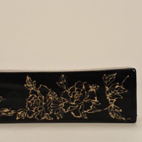 吉州窑花鸟纹枕7*28厘米