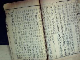 C1419，明或清早期精刻本医学古籍：本草纲目，大开本线装一厚册卷5-7，刻印精良，纸张质量上佳