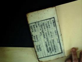 C1478，少见风水地理古籍，清精刻本：重刊人子须知资孝地理心学统宗，存线装一册目录卷1-2.刻印精良