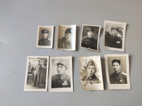 五十年代军人戎装照片8张