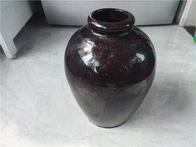 民国时期紫砂酱釉酒坛