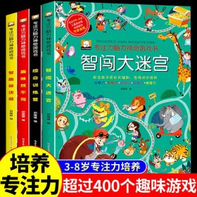 智闯大迷宫综合训练营趣味找不同智趣捉迷藏专注力脑力神奇游戏书捉迷藏图画书3-4-5-6岁数学思维逻辑训练幼儿脑力训练益智游戏书