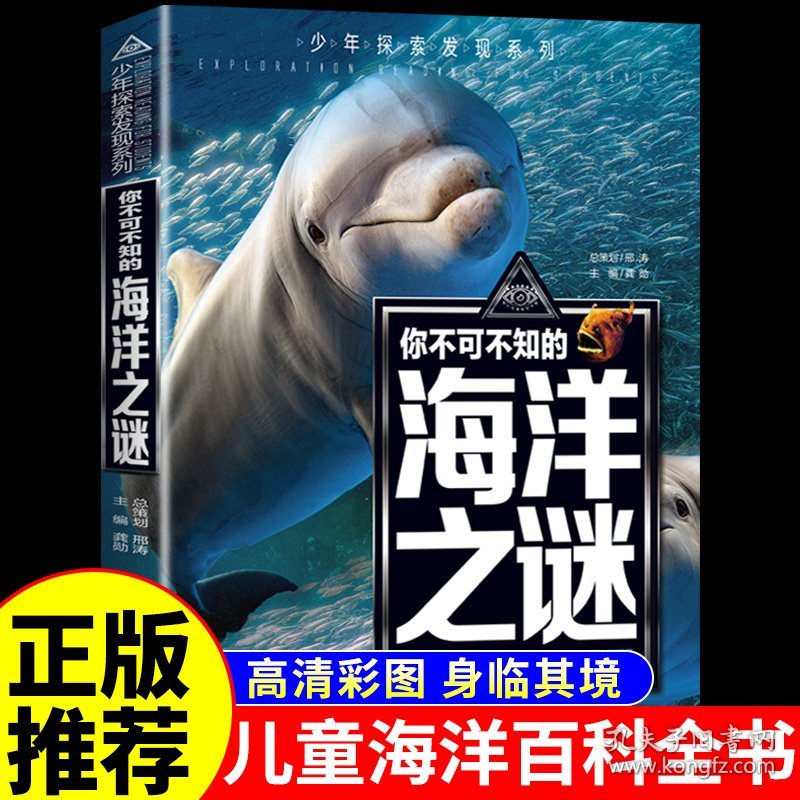 你不可不知的海洋之谜 儿童海洋百科大全书 关于海洋的书揭秘海底世界生物动物科普类书籍小学十万个为什么小学生课外阅读书籍