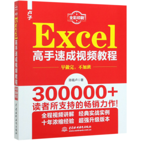 卢子Excel高手速成视频教程(全彩印刷)