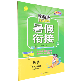 春雨教育·2017实验班提优训练暑假衔接版 四升五年级 数学 小学 人教版 RMJY