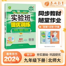 实验班提优训练：9年级数学（下）（国标人教版）