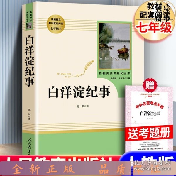 白洋淀纪事 名著阅读课程化丛书（统编语文教材配套阅读）七年级上