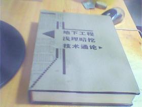 地下工程浅埋暗挖技术通论       如图