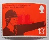 76年英国邮票：贝尔发明电话百年-工人、工厂（散票）