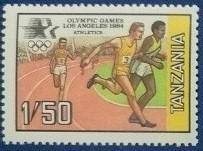 坦桑尼亚邮票：1984年奥运会（田径）