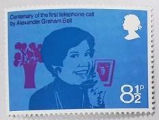 76年英国邮票：贝尔发明电话百年-家庭、妇女（散票）
