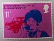 76年英国邮票：贝尔发明电话百年-汽车、司机（散票）