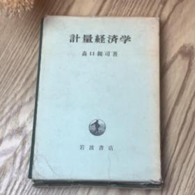 日本日文原版书 计量经济学 森口親司 岩波書店  精装