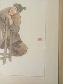 宣纸精印－少数民族宣传画-水族（41*41cm）