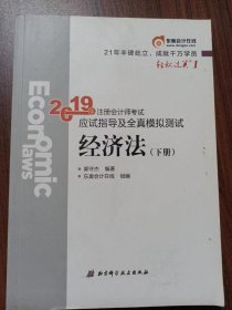 注会会计职称2019教材辅导东奥2019年轻松过关一《2019年注册会计师考试应试指导及全真模拟测试》经济法（上下册）