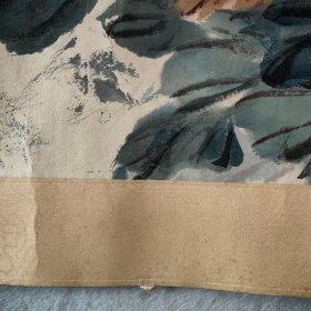 官网可查 大拍所得 原装旧裱横批 王雪涛 东风浓艳