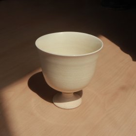 隋白瓷 高足杯 老窑瓷器陶瓷 古董文玩