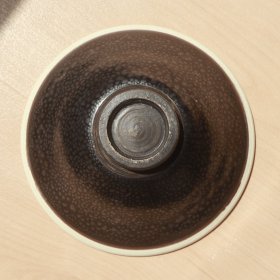 宋代 怀仁窑 白覆轮 黑釉白口油滴盏 老窑瓷器陶瓷 古董文玩 古美术 文人书房茶空间美学