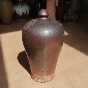 唐代 酱釉梅瓶 老窑瓷器陶瓷 古董文玩