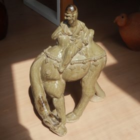 唐代青瓷 相州窑 胡人骑骆驼 老窑瓷器陶瓷 古董文玩