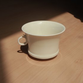 隋白瓷 带柄茶杯 老窑瓷器陶瓷 古董文玩
