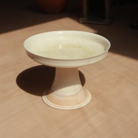 隋白瓷 高足盘 老窑瓷器陶瓷 古董文玩