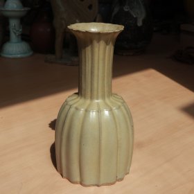 宋代 河南窑口 青瓷 多棱瓶 老窑瓷器陶瓷 古董文玩
