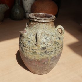 有残 元明时期 四系罐子 民间用瓷老油罐 老窑瓷器陶瓷 古董文玩