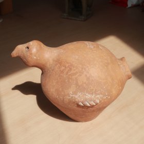 马家窑文化 红陶鸮形罐 老窑瓷器陶瓷 古董文玩