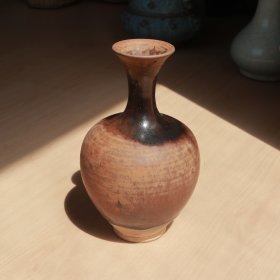 宋代 介休窑 酱釉瓶 老窑瓷器陶瓷 古董文玩