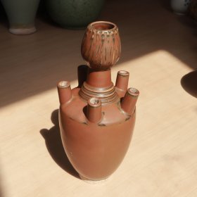 磁州窑 紫金釉 多管瓶 老窑瓷器陶瓷 古董文玩