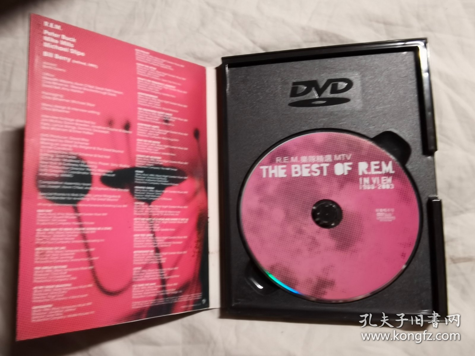 THE BEST OF R.E.M.英国著名摇滚乐队经典MTV精选【原盒一碟装DVD/1片装 硬纸盒+纸盒套 看图见描述】