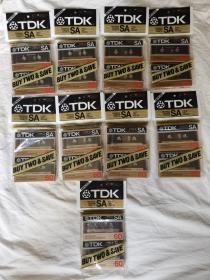 TDK TYPE-Ⅱ SA60 空白磁带/录音带【原袋装/未开封（每袋两盘）18盘合售】