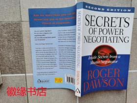 secrets of power negotiating（权力谈判的秘密）第二版，英文 原版