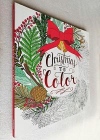 Christmas to Color: Coloring Book for Adults and Kids to Share: A Christmas Holiday Book for Kids（平装12开原版外文书）