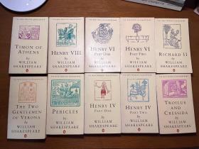 The New Penguin Shakespeare 十册合售，Timon of Athens, Henry VIII, Henry VI, Richard II, Pericles, Henry IV, The Two Gentlemen of Verona, Troilus and Cressida