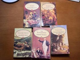 Penguin Popular Classics 五种合售：Ivanhoe, Cranford, Gulliver's Travels, The Pickwick Papers, Vanity Fair.艾凡赫、克兰弗德、格列佛游记、匹克威克外传、名利场。