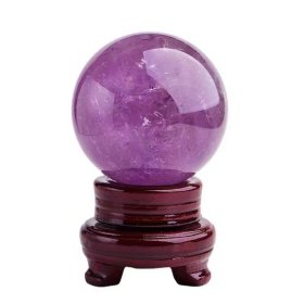 天然巴西紫水晶球摆件招财家居办公室