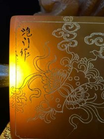 272_沧门作，描金梅兰竹菊田黄石龙龟印章一枚。