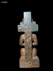 398_旧藏陨石【三星堆】摆件 雕刻精美，有磁性，保存完整。